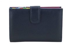 Portfel skórzany BARBERINI'S granatowy D-8346-4. Niebieskie portfele damskie Barberinis, ze skóry. Za 149.99 zł.