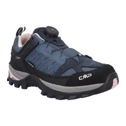 Buty sportowe męskie trekkingowe CMP Rigel wodoodporne. Brązowe trekkingi męskie CMP, na zimę, z materiału, bez zapięcia. Za 399.00 zł.