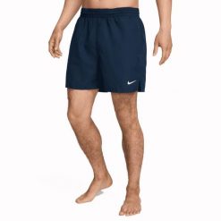 Nike Essential 5 spodenki kąpielowe męskie NESSF560 440 granatowe. Białe kąpielówki męskie Nike, m, bez wzorów. Za 121.99 zł.