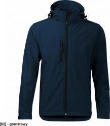 MALFINI Performance 522 - ADLER - Softshell kurtka męska, 300 g/m, 6% elastan, 94% poliester, - granatowy - rozmiar XL. Niebieskie kurtki męskie MALFINI, m, bez wzorów, z elastanu, bez kaptura. Za 224.79 zł.