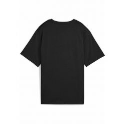 Damska koszulka LOVE UNITED o luźnym kroju PUMA Black. Czarne bluzki damskie Puma, m, bez wzorów, sportowe, bez kołnierzyka, bez ramiączek. W wyprzedaży za 79.00 zł.