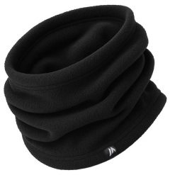 Komin polarowy bandana Martes Taliv czarny. Czarne szaliki męskie MARTES, bez wzorów, z polaru. W wyprzedaży za 22.99 zł.