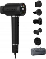 AENO HD5 Suszarka do włosów AI LCD dotykowy Czujnik 110000 RPM 67dB 1500 W Czarna. Czarne suszarki do włosów Aeno. Za 1,010.83 zł.