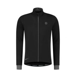 Kurtka rowerowa męska Rogelli Essential. Czarne kurtki męskie Rogelli, l, bez wzorów, bez kaptura, rowerowe. Za 338.00 zł.