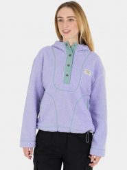 Bluza Damska Fundango Juniper Pile. Fioletowe bluzy damskie FUNDANGO, na zimę, xl, bez wzorów, z materiału, retro, bez ramiączek, z kapturem. Za 349.00 zł.