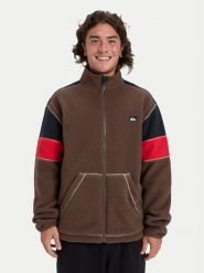 Quiksilver Polar Clean Coast Block EQYPF03065 Brązowy Loose Fit. Brązowe bluzy sportowe męskie Quiksilver, l, bez wzorów, z polaru, bez kaptura. Za 159.99 zł.