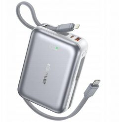 Powerbank Awei C03 20000mAh 45W USB-A/USB-C + kable Lightning/USB-C srebrny. Szare powerbanki Awei. Za 118.29 zł.