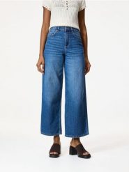 Jeansy wide leg comfort - niebieski. Niebieskie jeansy damskie Reserved, bez wzorów, z bawełny. Za 129.99 zł.