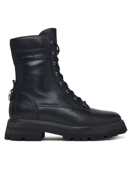 MICHAEL Michael Kors Trzewiki Caleb 40F6CBFE5L Czarny. Czarne botki damskie MICHAEL Michael Kors, bez wzorów, ze skóry, bez obcasa, na płaskiej podeszwie, bez zapięcia. Za 1,169.00 zł.