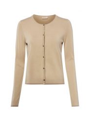 Liu Jo Collection Kardigan Kobiety brązowy, S. Brązowe kardigany damskie Liu Jo Collection, s, bez wzorów, prążkowane, eleganckie, bez kołnierzyka. Za 379.95 zł.