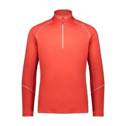 Golf męski techniczny CMP 30L0537. Czerwone swetry męskie CMP, l, bez wzorów, sportowe, bez kołnierzyka, bez ramiączek. Za 203.50 zł.