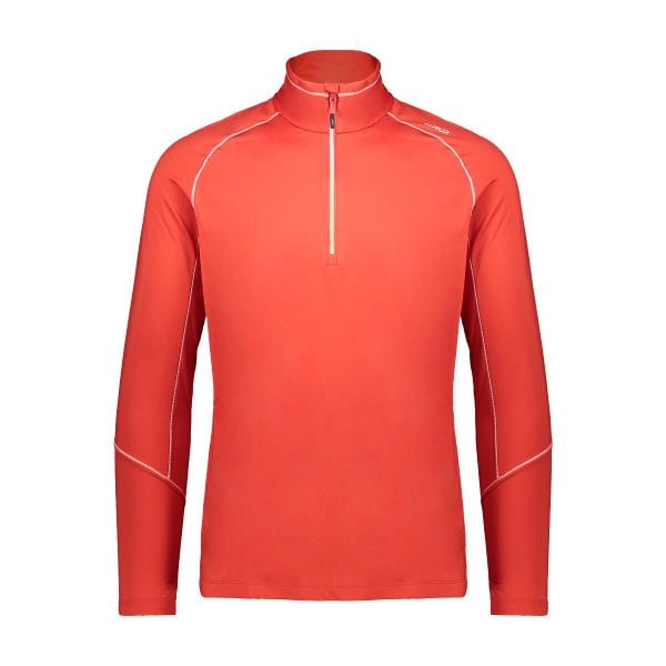 Golf męski techniczny CMP 30L0537. Brązowe swetry męskie CMP, l, bez wzorów, z materiału, sportowe, bez kołnierzyka, bez ramiączek. Za 189.00 zł.