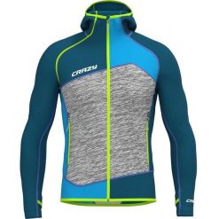 Kurtka turystyczna z kapturem Crazy Resolution Light. Niebieskie kurtki męskie CRAZY, bez wzorów, sportowe, z kapturem. W wyprzedaży za 539.50 zł.