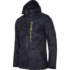 Kurtka narciarska męska KUMN552R - multikolor allover. Brązowe kurtki sportowe męskie 4F, m, bez wzorów, z kapturem, narciarskie. W wyprzedaży za 329.99 zł.