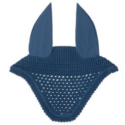 Czapka z muchą dla koni QHP Salerno. Niebieskie czapki damskie QHP, bez wzorów, sportowe. Za 156.50 zł.
