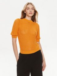 Morgan Sweter 231-MOUSSA Pomarańczowy Regular Fit. Brązowe swetry nierozpinane damskie Morgan, l, bez wzorów, z syntetyku, bez kołnierzyka, bez ramiączek. Za 169.99 zł.