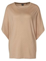 BOSS Koszulka piżamowa 50561029 Beżowy Oversize. Brązowe koszule nocne damskie Boss, bez wzorów, z lyocellu, bez ramiączek. Za 259.99 zł.