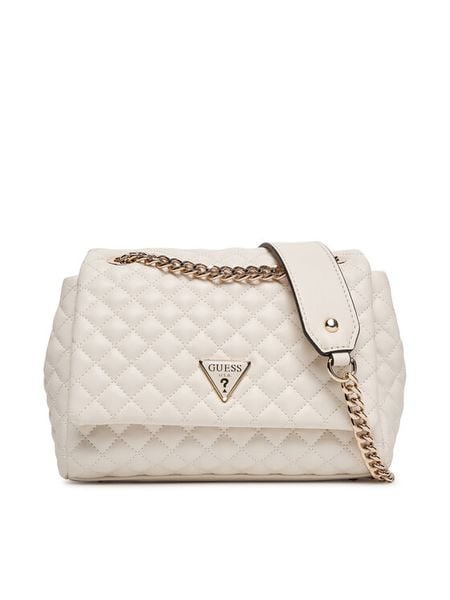 Guess Torebka Everlee HWQG86 79210 Biały. Białe torebki do ręki damskie Guess, z aplikacjami, ze skóry, bez dodatków. Za 309.99 zł.