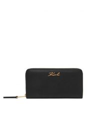 KARL LAGERFELD Portfel A1W32106 Czarny. Czarne portfele damskie KARL LAGERFELD, ze skóry. Za 649.99 zł.