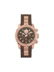 Plein Sport Zegarek Hurricane PSDBA0623 Brązowy. Brązowe, analogowe zegarki męskie Plein Sport, bez wzorów. Za 749.99 zł.
