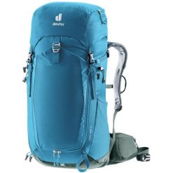 Plecak turystyczny Deuter Trail Pro 36 - wave/ivy. Niebieskie plecaki męskie Deuter, bez wzorów, z materiału, klasyczne. Za 856.89 zł.