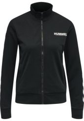 Damska bluza dresowa zapinana na zamek Hummel Legacy. Czarne bluzy damskie Hummel, na jesień, s, bez wzorów, z dresówki, klasyczne, bez ramiączek, bez kaptura. Za 269.50 zł.