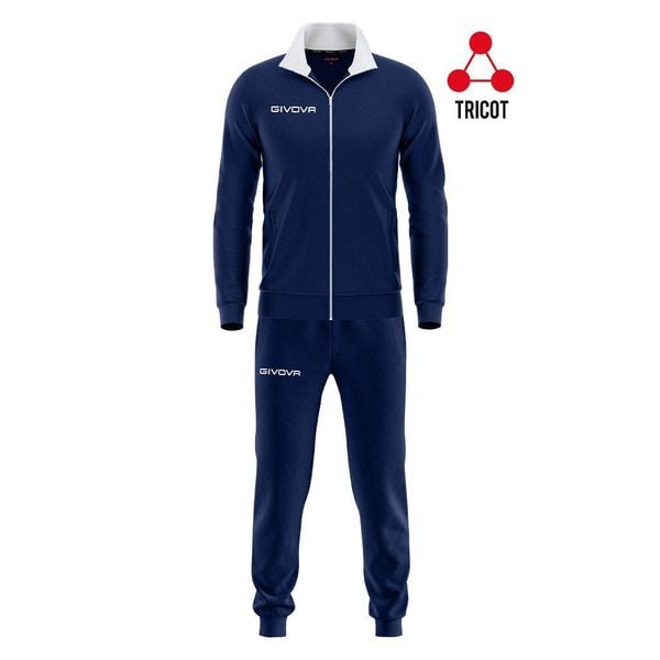 Givova Tuta Torino L - Oddychający Garnitur dla Mężczyzn. Białe garnitury męskie Givova, l, bez wzorów, z dresówki, eleganckie. Za 112.42 zł.