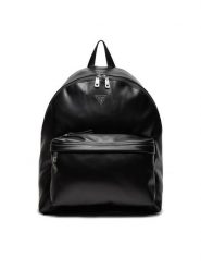 Guess Plecak Venezia HMVECA P4306 Czarny. Czarne plecaki męskie Guess, z aplikacjami, ze skóry. Za 229.99 zł.