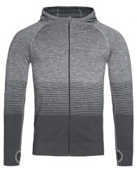 Bluza Sportowy z Kapturem, Szara, Popielata, Raglanowe Rękawy, Nylonowa. Szare bluzy sportowe męskie Stedman, m, bez wzorów, z materiału, z kapturem, na fitness i siłownię. Za 157.00 zł.