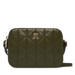 Torebka Calvin Klein. Brązowe listonoszki damskie Calvin Klein, bez wzorów, bez dodatków. Za 449.99 zł.