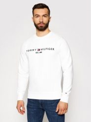 Tommy Hilfiger Bluza Logo MW0MW11596 Biały Regular Fit. Białe bluzy męskie Tommy Hilfiger, m, bez wzorów, z bawełny, bez ramiączek, bez kaptura. Za 359.99 zł.