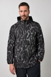 Męska Kurtka outdoor urodziny ultralekka nadruk odblaskowy kaptur do roz. 7 XL. Czarne kurtki męskie JAY-PI, m, bez wzorów, z materiału, bez kaptura. Za 639.99 zł.