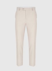 PAKO LORENTE – Spodnie garniturowe w kolorze beżowym. Brązowe eleganckie spodnie męskie Pako Lorente, bez wzorów, z elastanu, eleganckie. Za 299.99 zł.
