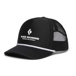 Czapka z daszkiem Black Diamond Flat Bill Trucker. Czarne czapki damskie Black Diamond, bez wzorów, sportowe. Za 104.99 zł.