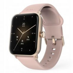 SMARTWATCH Zegarek Sportowy Hama Fit Watch 6010 GPS Prostokątny Złoty. Żółte zegarki męskie Hama, bez wzorów, złote. Za 310.95 zł.