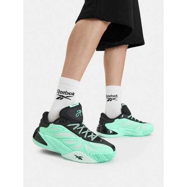 Buty do koszykówki Reebok. Niebieskie buty sportowe męskie Reebok, bez wzorów, bez zapięcia, do koszykówki. Za 529.99 zł.