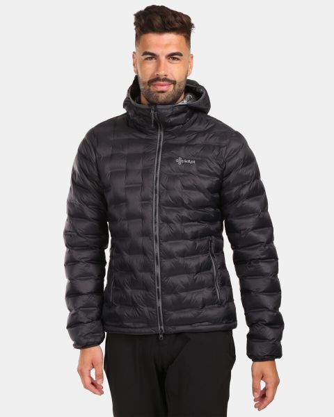 Męska kurtka ocieplana Kilpi ALBA-M. Czarne kurtki męskie Kilpi, m, bez wzorów, z materiału, eleganckie, bez kaptura. Za 422.05 zł.