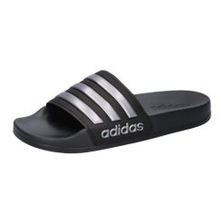 Adidas Adilette Shower K junior czarne - klapki Cloudfoam. Czarne klapki damskie Adidas, bez wzorów, z materiału, bez zapięcia. Za 109.00 zł.
