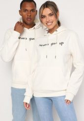 Beżowa Bluza z Kapturem z Dodatkiem Bawełny Ozdobiona Napisem Evilame. Brązowe bluzy męskie Born2be, m, bez wzorów, z bawełny, z kapturem. Za 59.99 zł.