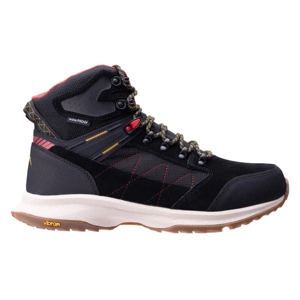 Buty trekkingowe Elbrus Darda Mid WP V. Czarne trekkingi męskie ELBRUS, z materiału, bez zapięcia. Za 986.18 zł.