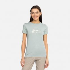 T-shirt damski VIKING Lenta Bamboo Light Lady. Zielone t-shirty damskie Viking, m, bez wzorów, z elastanu, bez kołnierzyka, bez ramiączek. Za 100.50 zł.