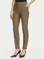 HUGO Spodnie materiałowe Hagonia-1 50539991 Brązowy jasny Slim Fit. Brązowe spodnie materiałowe damskie Hugo, bez wzorów, z materiału. Za 549.99 zł.