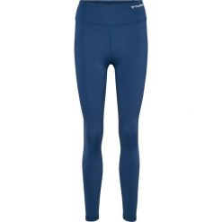 Damskie legginsy z wysokim stanem Hummel Mt Active. Niebieskie legginsy damskie Hummel, bez wzorów, z elastanu. Za 286.00 zł.