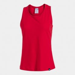 Damski Top Joma Oasis Czerwony XL - Oddychający i Lekki. Czerwone topy damskie Joma, xl, bez wzorów, z bawełny, eleganckie, bez kołnierzyka, bez ramiączek. Za 114.99 zł.