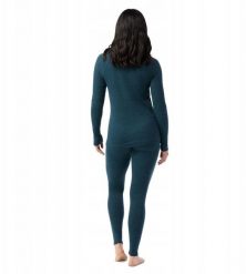 W'S Classic Thermal Merino Base Layer 1/4 Zip Boxed, G75 | twilight blue heather, S. Brązowe bielizna sportowa damska Smartwool, s, bez wzorów. Za 402.59 zł.