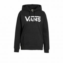 Bluza z kapturem Damska Vans Logo Hoo-B Czarny. Czarne bluzy damskie Vans, m, bez wzorów, z bawełny, bez ramiączek, z kapturem. Za 307.75 zł.
