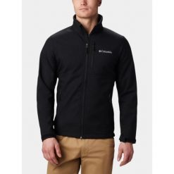 Kurtka Softshell Męska Columbia Ascender. Czarne kurtki męskie Columbia, m, bez wzorów, z materiału, sportowe, bez kaptura. Za 407.85 zł.