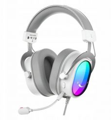Słuchawki studyjne nauszne Fifine H16W 7.1 White RGB. Białe słuchawki nauszne Fifine. Za 263.49 zł.