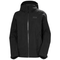 Damska kurtka wodoodporna Helly Hansen Verglas 3L Shell. Czarne kurtki sportowe damskie Helly Hansen, l, bez wzorów, bez ramiączek, bez kaptura, trekkingowe. Za 539.99 zł.