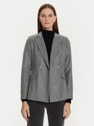Morgan Marynarka 242-VALS.F Szary Regular Fit. Szare marynarki i żakiety damskie Morgan, bez wzorów, z syntetyku, bez kołnierzyka, bez ramiączek. Za 349.99 zł.